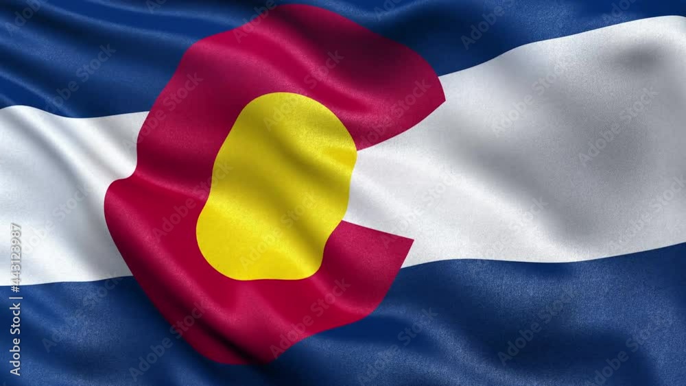 Colorado Flag Seamless Loop