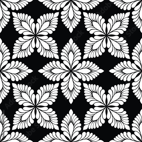 Abstract seamless pattern. with floral elements. vector background.