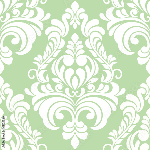 Damask seamless pattern. classical luxury floral wallpapers, textile, wrapping vector background.