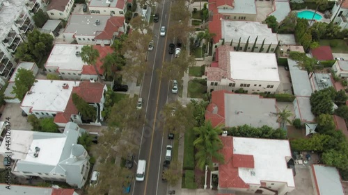 Aerial: Mid-City West district. Los Angeles. California, USA photo