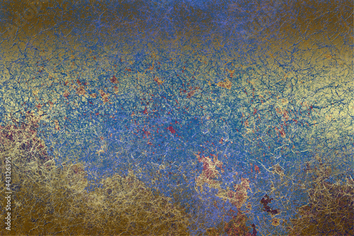 Golden Abstract  decorative paper texture  background  for  artwork  - Illustration