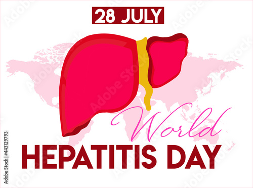 28 july world hepatitis day. vector