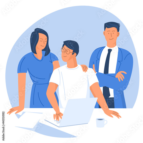 Teamwork vector concept