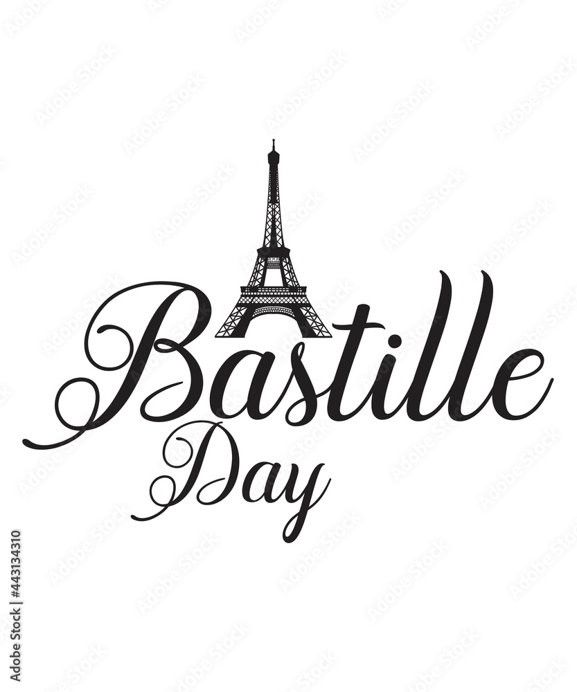Bastille day svg design