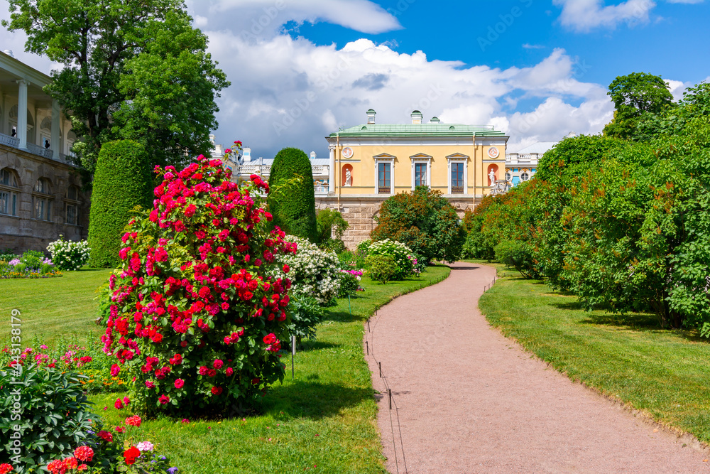 Freilinsky garden in Catherine park, Tsarskoe Selo (Pushkin), Saint Petersburg, Russia
