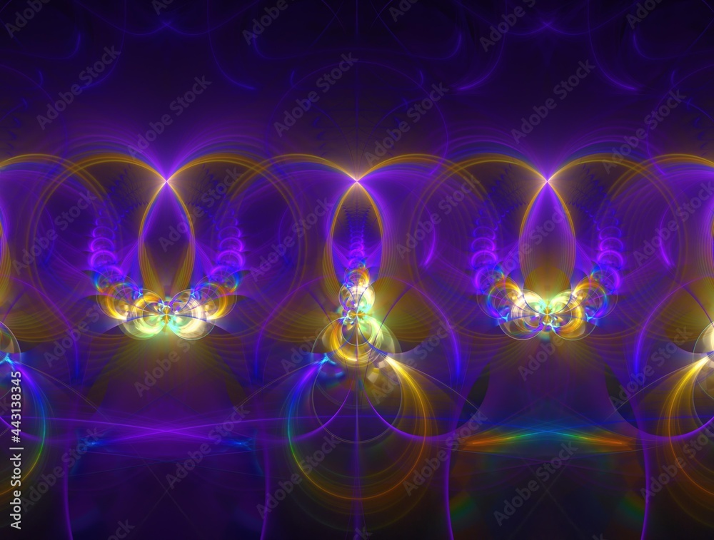 Obraz premium Imaginatory fractal background generated Image