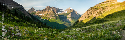 Panoramic View of Glacier National Park photo