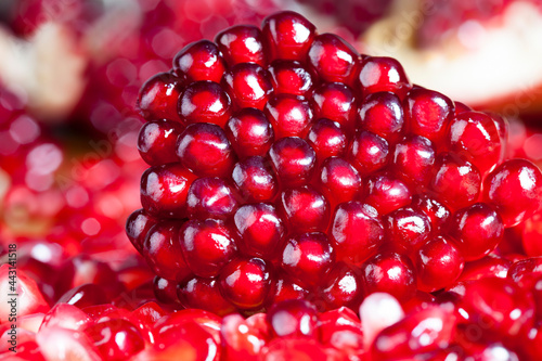 pomegranate fruit close-up