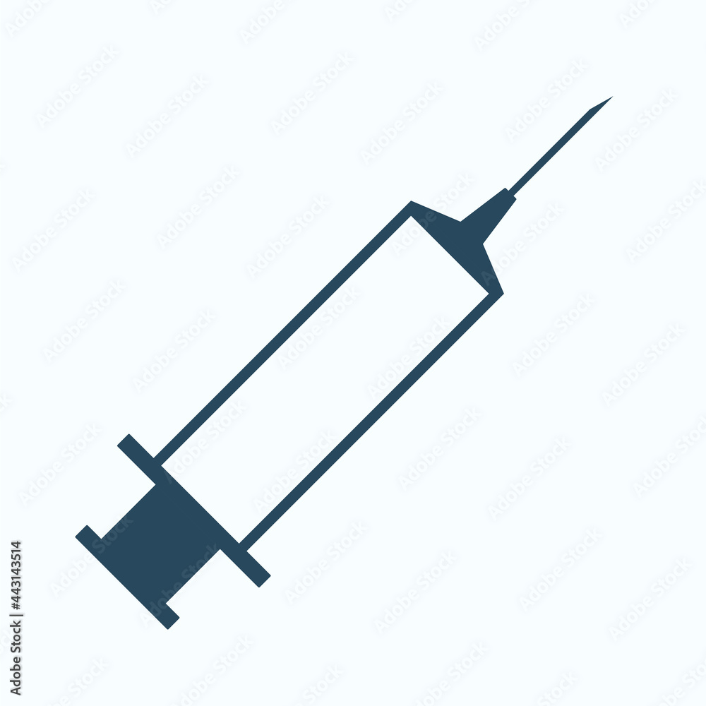 Syringe symbol. Vaccine, vaccination icon. Syringe icon on isolated background Syringe symbol. Vaccine, vaccination icon. Syringe icon on isolated background