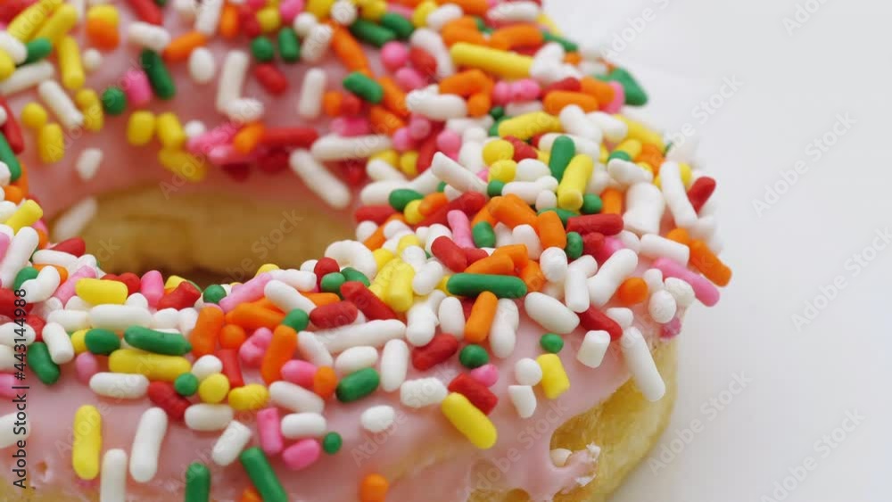 pink donut swirl closeup pink donut swirl closeup