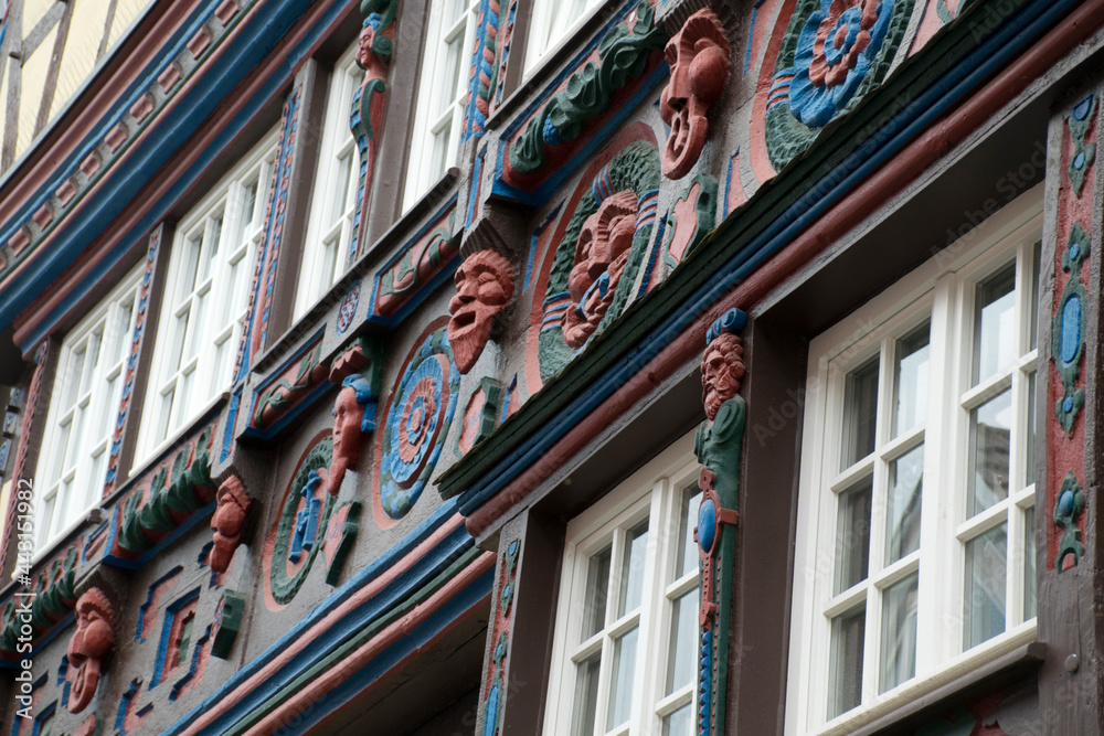 Bad Münstereifel, Windeck-Haus, Schnitzereien Bad Münstereifel, Windeck-Haus, Schnitzereien