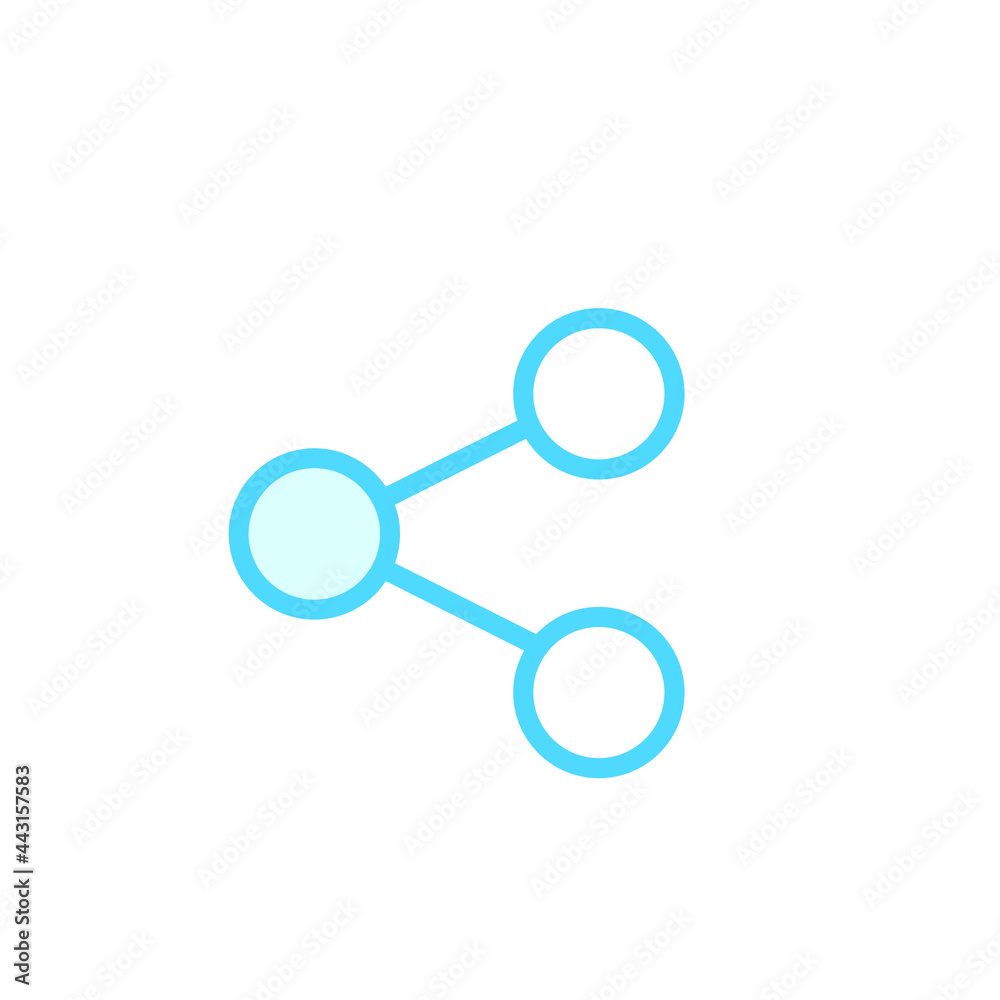 Vector illustration, share icon design template Vector illustration, share icon design template