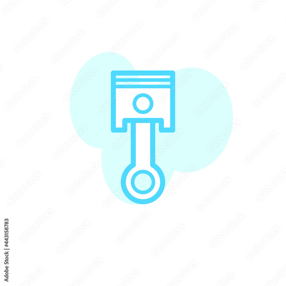 Vector illustration, piston icon design template Vector illustration, piston icon design template