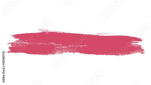 Abstract animation of red paint splash on white background. Brush Animation set.