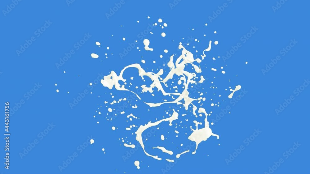 Milk Spread 3D Rendering Motion Include Alpha Milk Spread 3D Rendering Motion Include Alpha