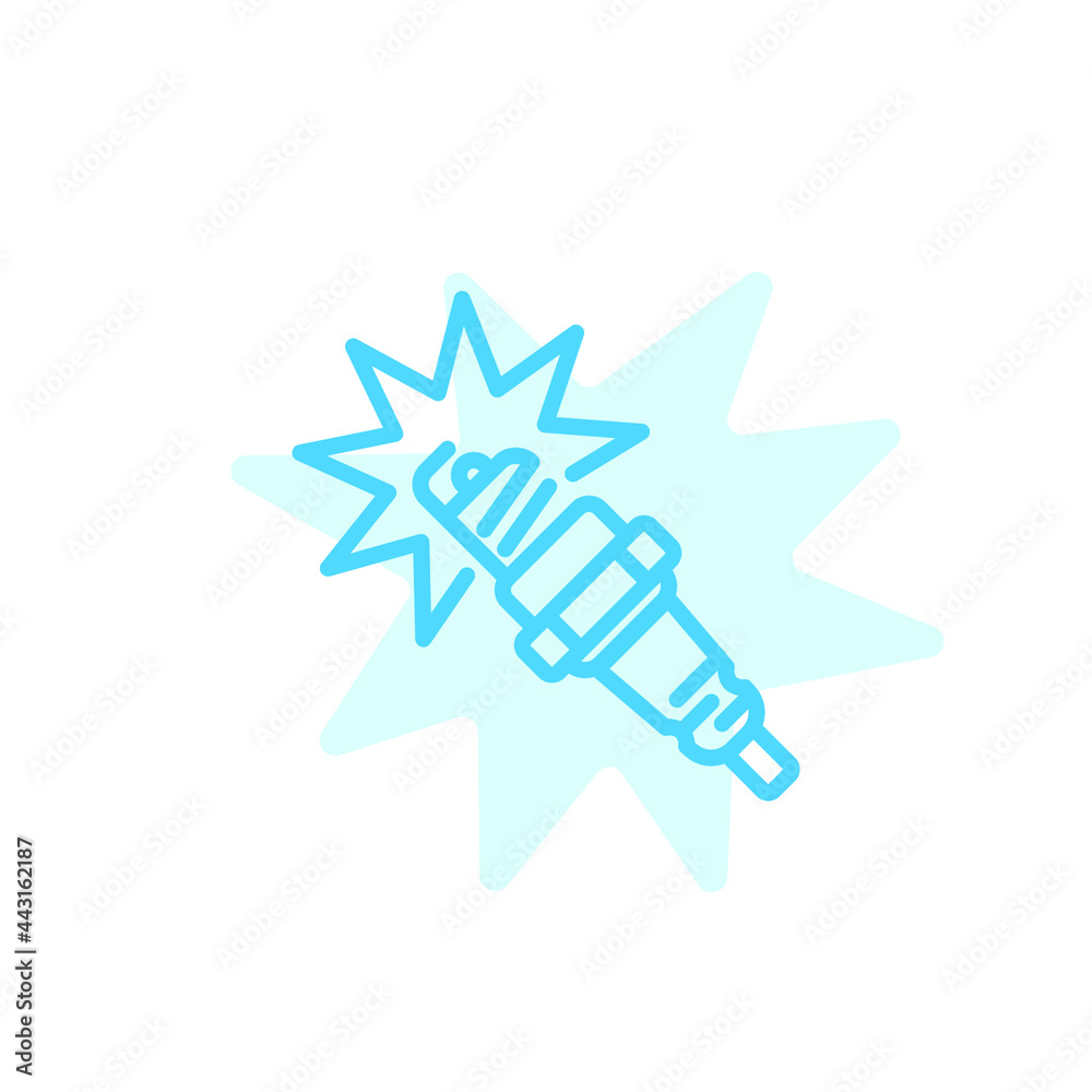 Vector illustration, spark plug icon design template Vector illustration, spark plug icon design template