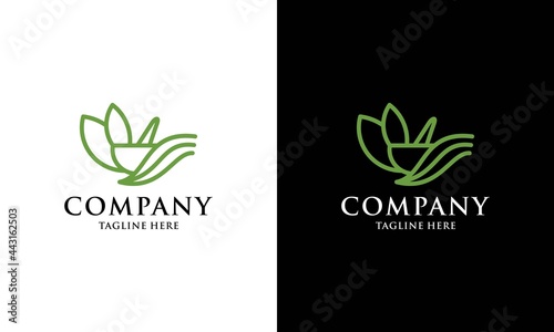 Mortar and pestle vector design representing herbs, pharmacy logos, signs and symbols.