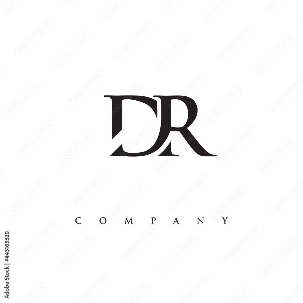 Initial DR logo design vector Initial DR logo design vector