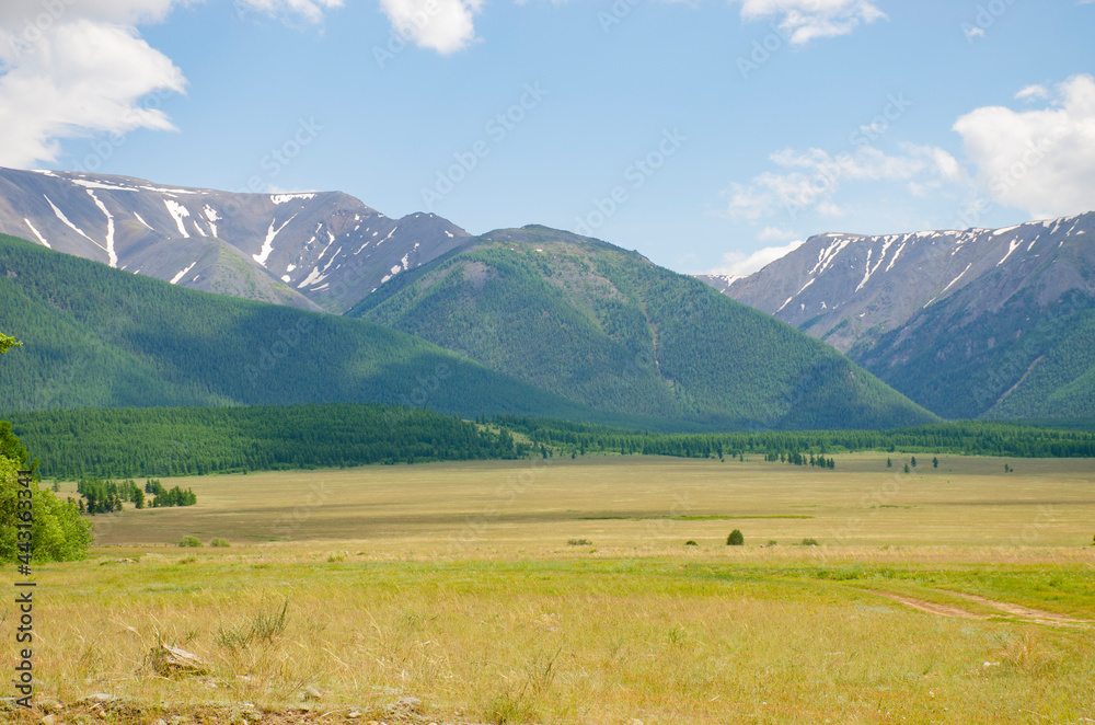 Beautiful landscape of Altai mountains North Chui ridge