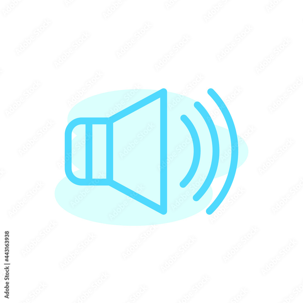 Vector, speaker icon design template Vector, speaker icon design template