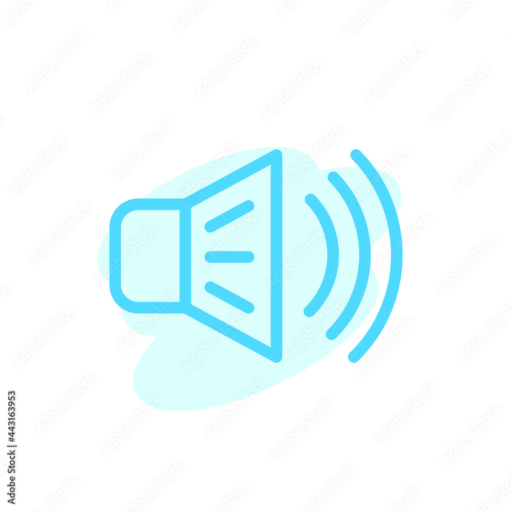 Vector, speaker icon design template Vector, speaker icon design template