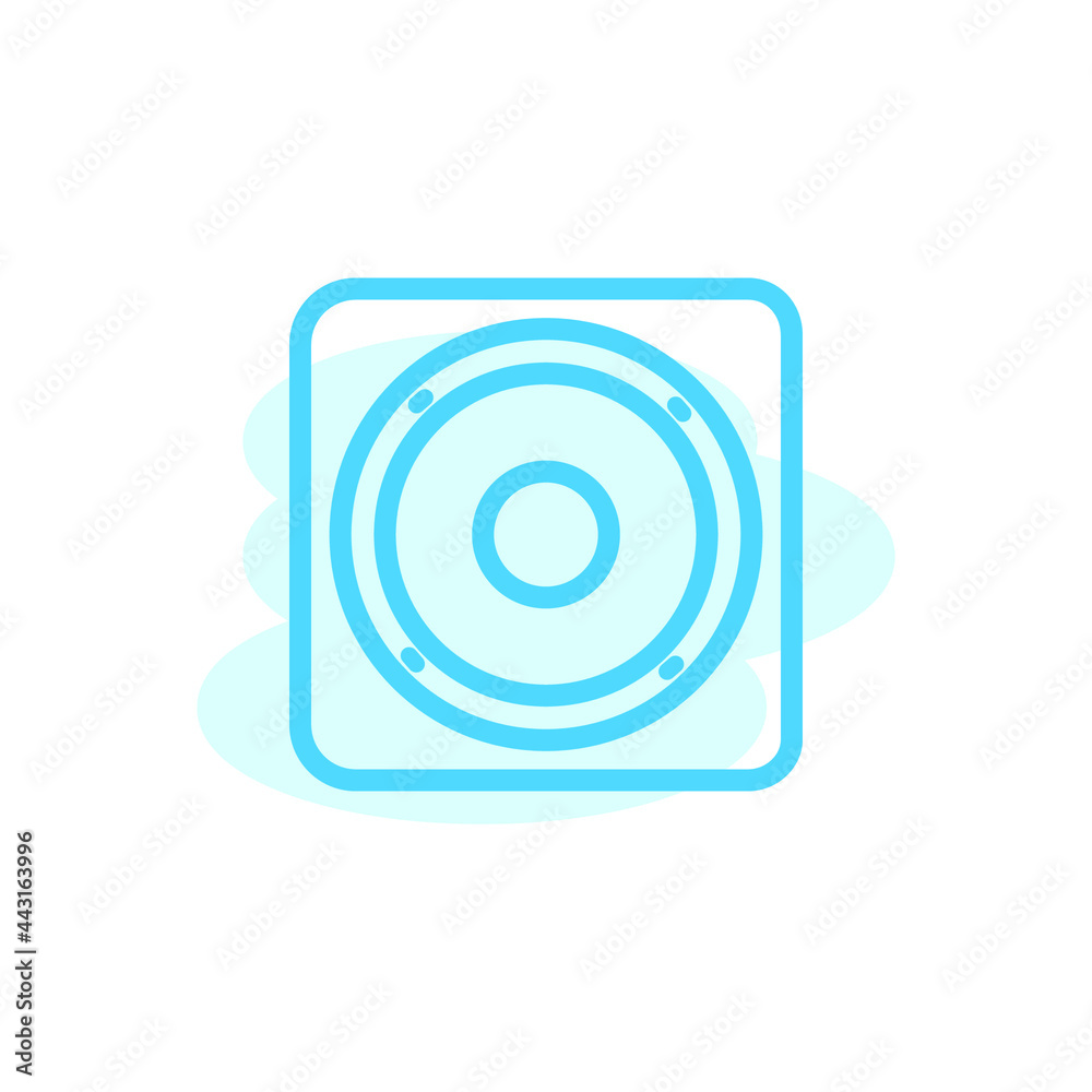 Vector, speaker icon design template