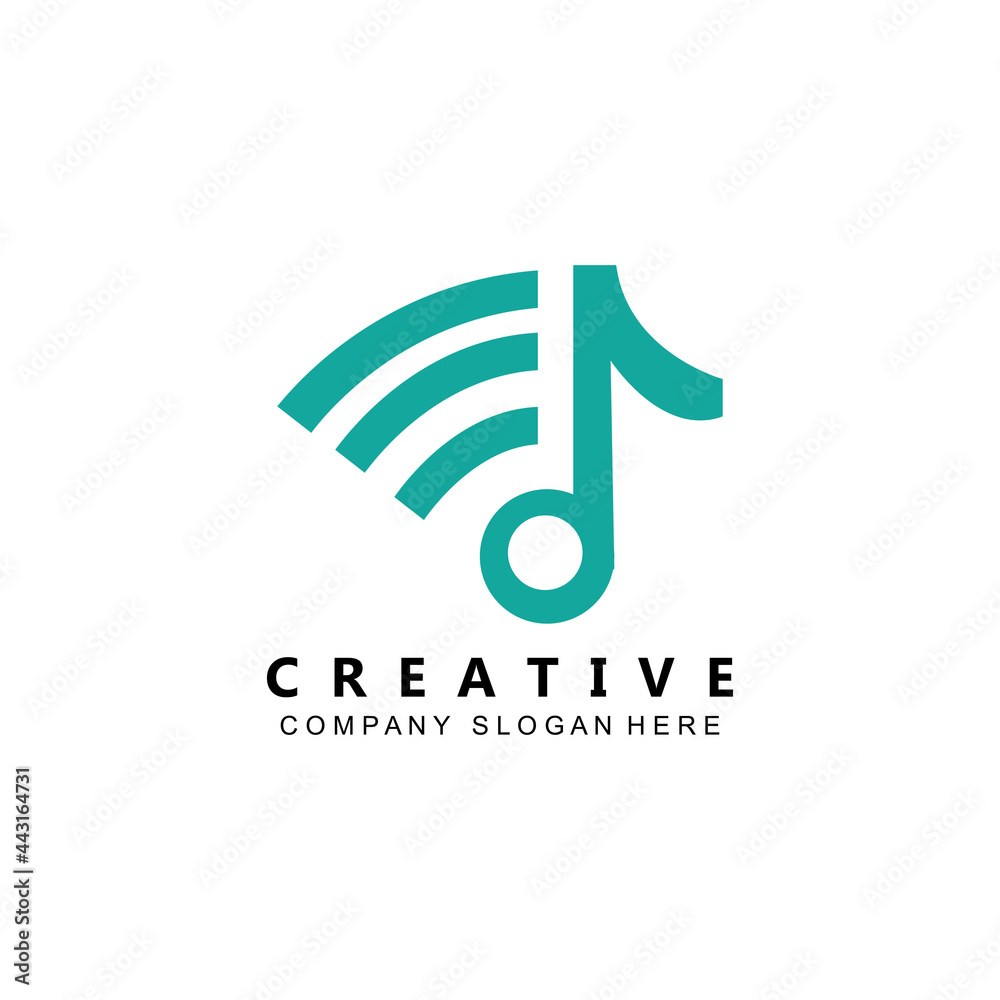 simple music rhythm note logo vector symbol simple music rhythm note logo vector symbol