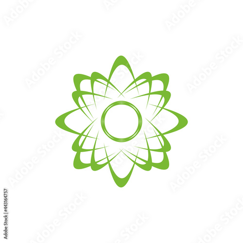 Geometric flower abstract logo design