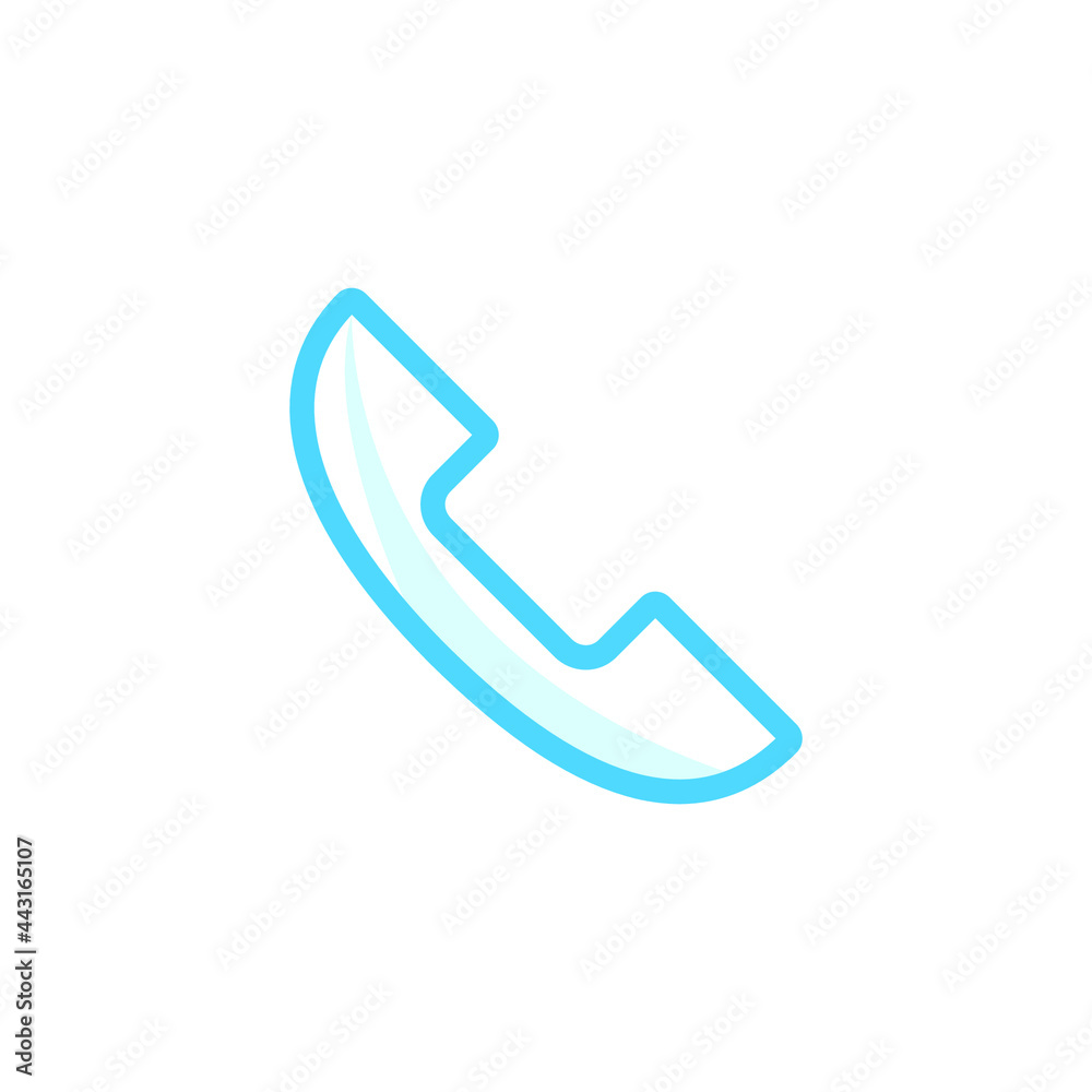 Vector, illustration telephone icon design template