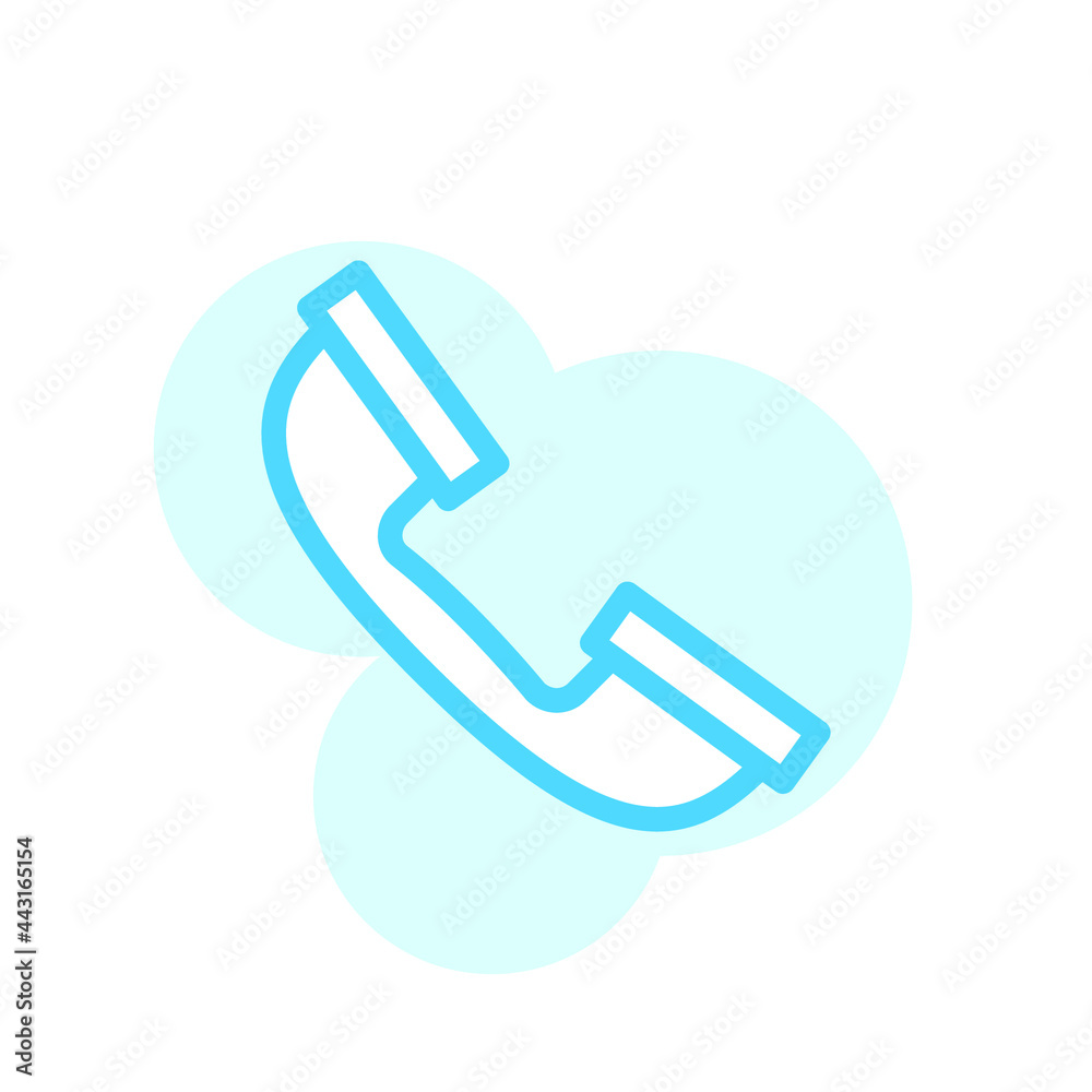 Vector, illustration telephone icon design template Vector, illustration telephone icon design template