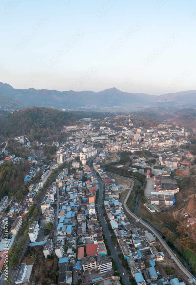 Obraz premium aerial view of the city