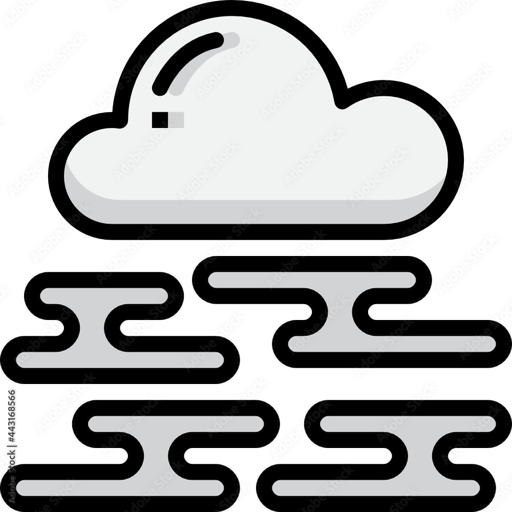 foggy color outline icon foggy color outline icon