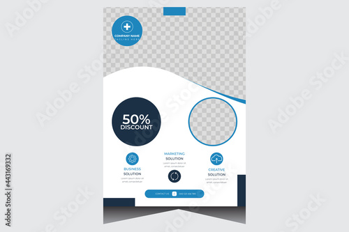 Corporate business flyer design template