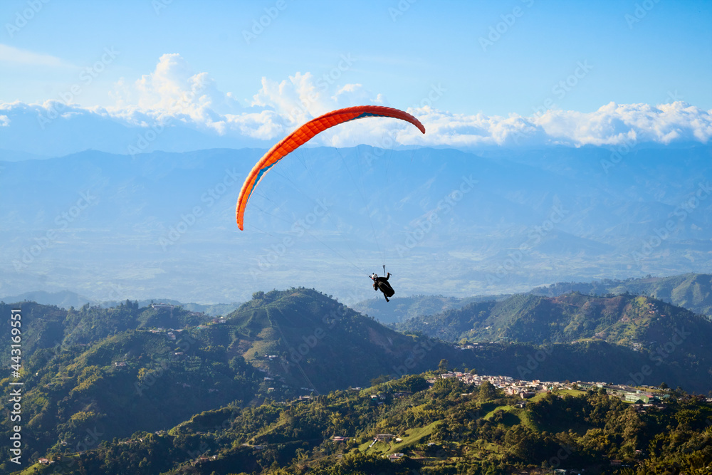 paraglider in the mountains