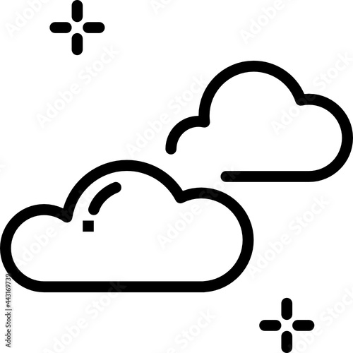 cloudy outline icon