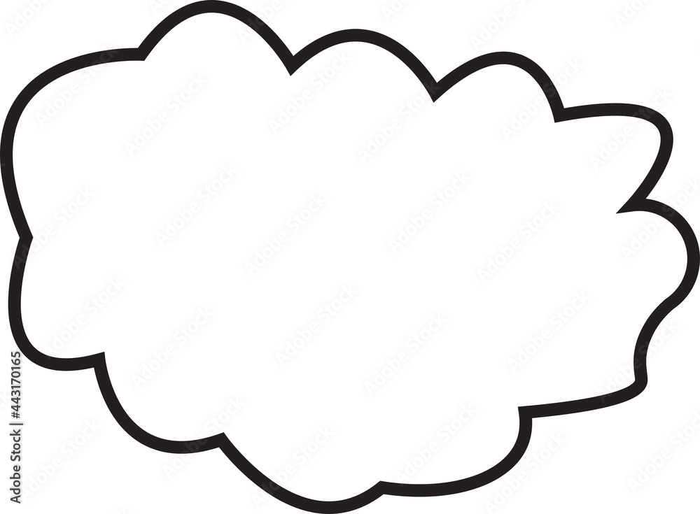 Simple and minimalistic cloud vector design on a simple background Simple and minimalistic cloud vector design on a simple background
