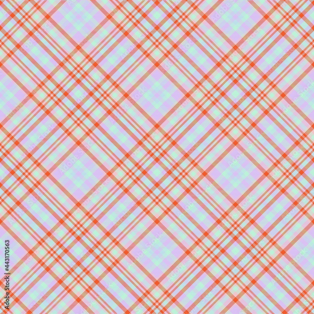 Colourful Chevron Plaid Tartan textured Seamless Pattern Design