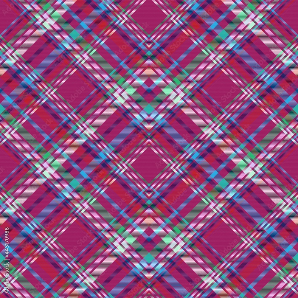Colourful Chevron Plaid Tartan textured Seamless Pattern Design Colourful Chevron Plaid Tartan textured Seamless Pattern Design
