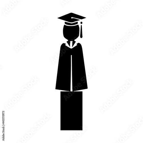 Vector design, toga icon design as graduation