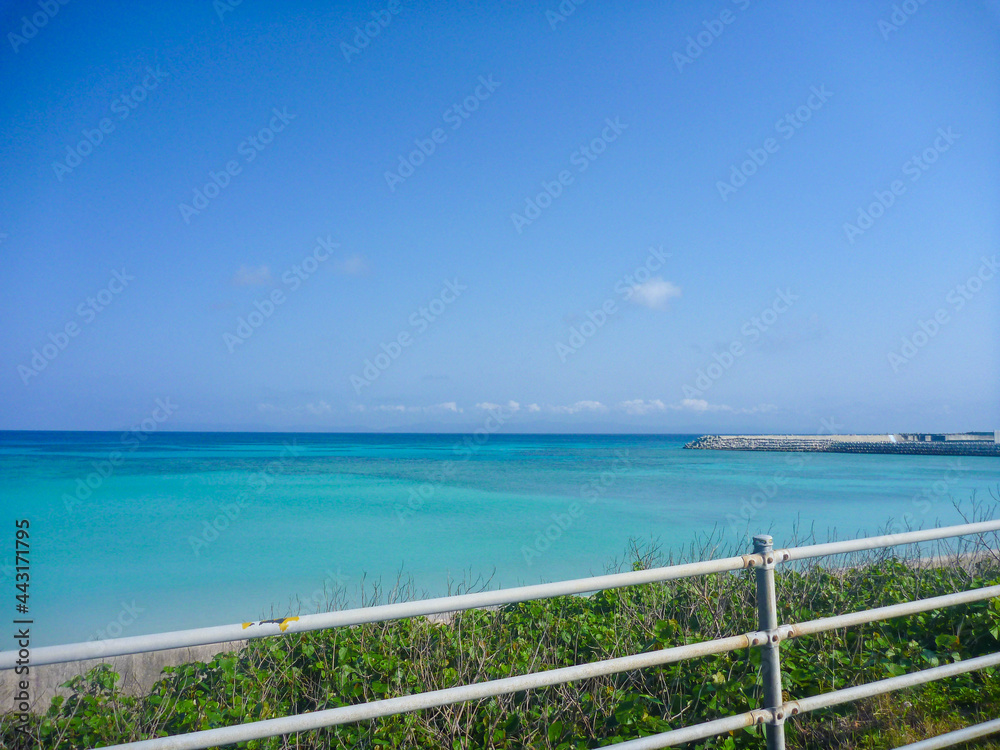 波照間島の海がある風景 波照間島の海がある風景