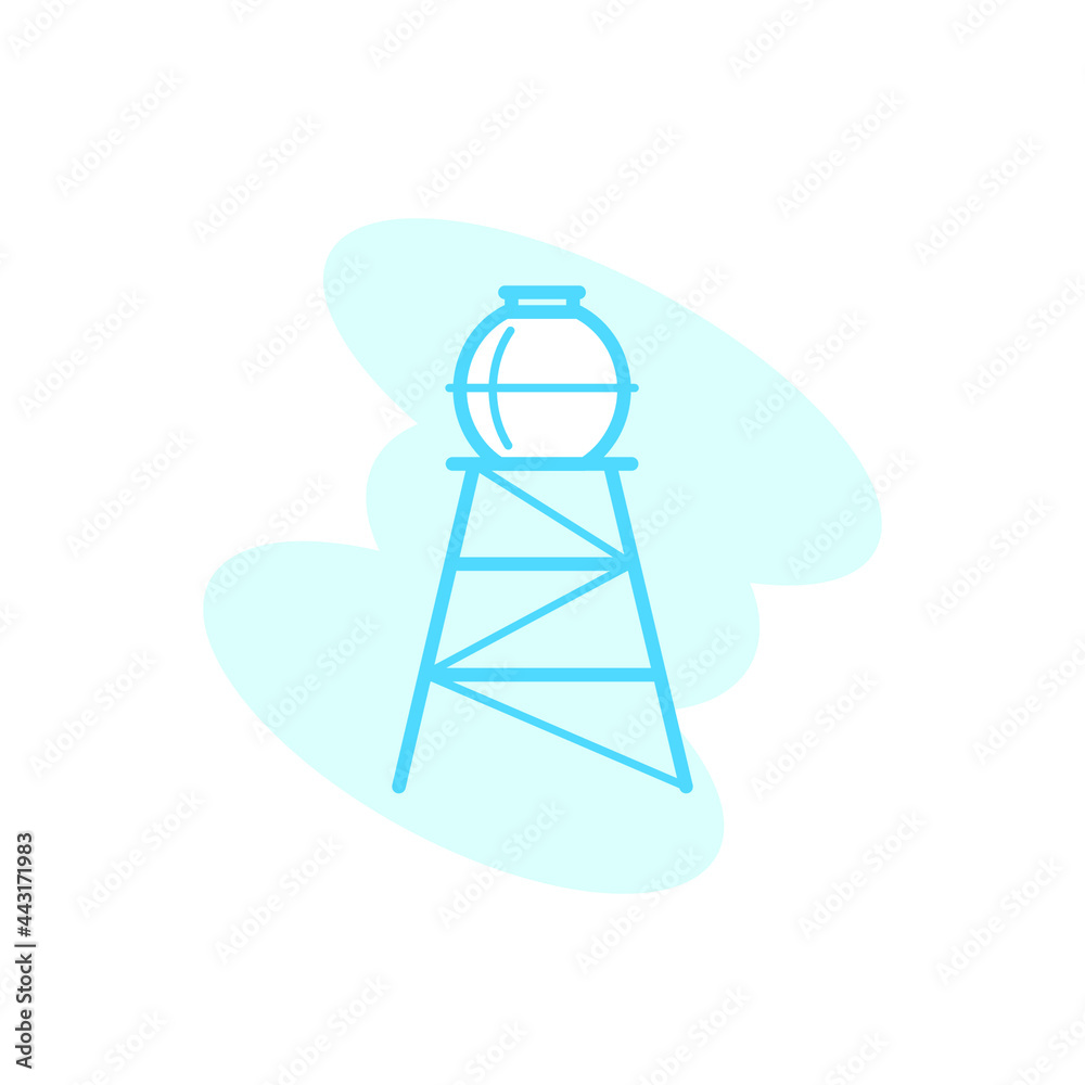Illustration Vector graphic of water reservoir icon