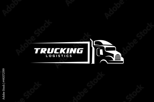 Truck logo template, Perfect logo for business related to automotive industry.