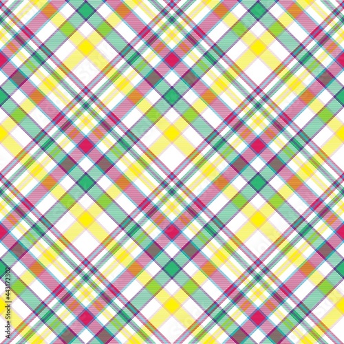 Rainbow Chevron Plaid Tartan textured Seamless Pattern Design