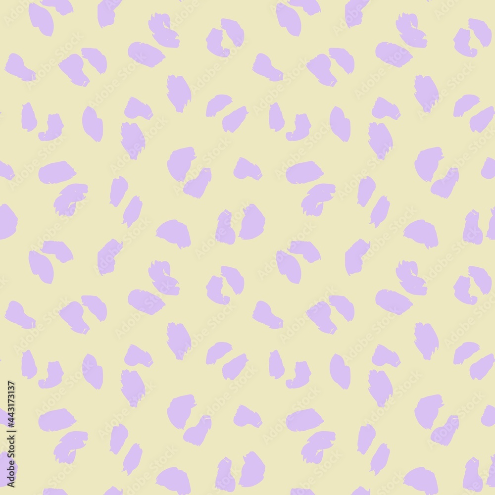 Pastel Animal Leopard Seamless Pattern Background