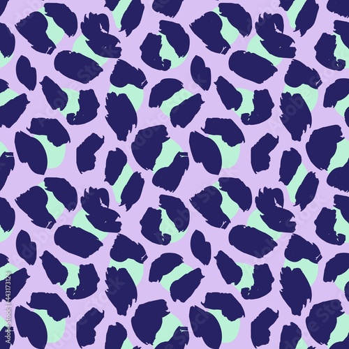 Pastel Animal Leopard Seamless Pattern Background