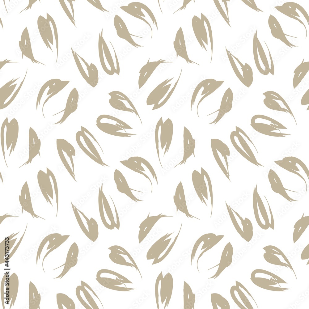 Naklejka premium Brown Animal Leopard Seamless Pattern Background