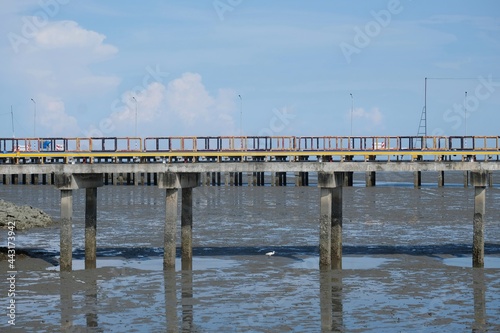 seaview at Don Hoi Lot, Samut Songkhram Province, Thailand photo