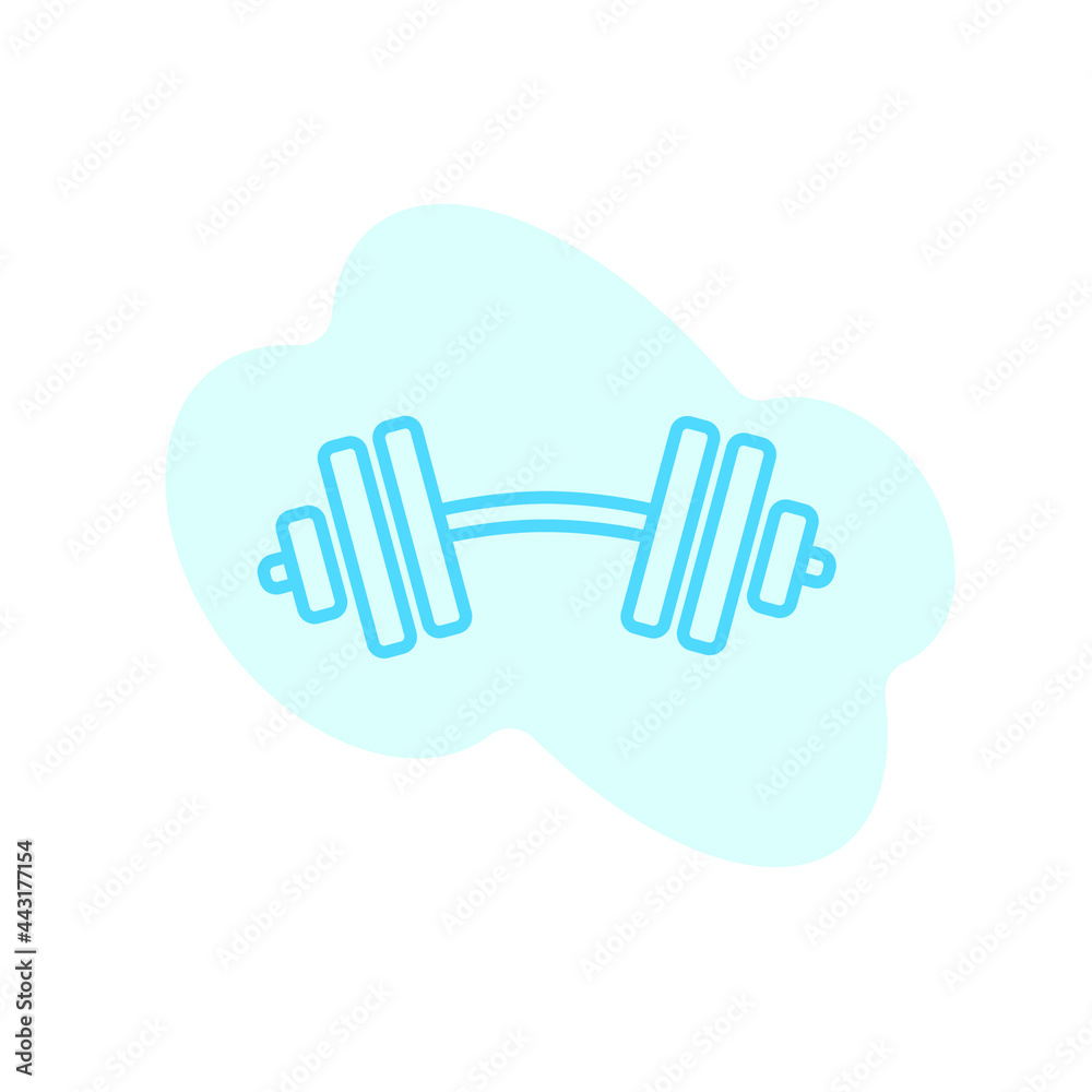 Obraz premium Illustration Vector graphic of dumbbell icon