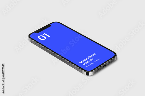 Smartphone Mockup | Fully Editable File, Replaceable Screen, Separated Shadow and Background