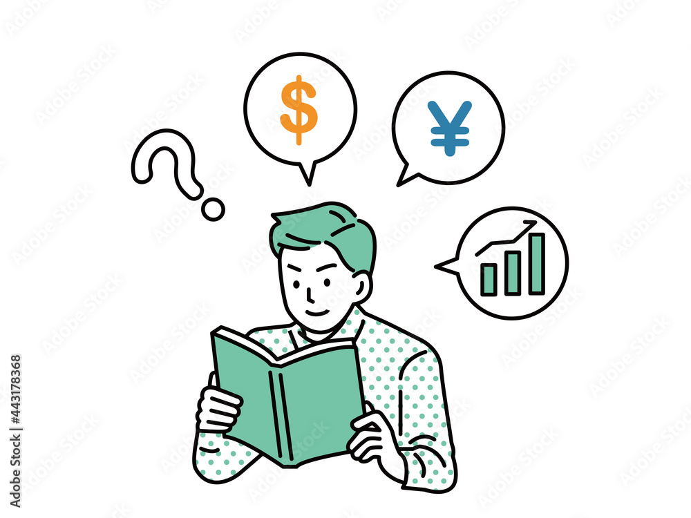 お金に関わる勉強のイラスト 税金 節税 株 投資 積立 年金 貯金 資産 将来 Fx ビットコイン Study Illustrations Related To Money Tax Tax Saving Stocks Investment Savings Assets Future Fx Bitcoin Stock Vector Adobe Stock